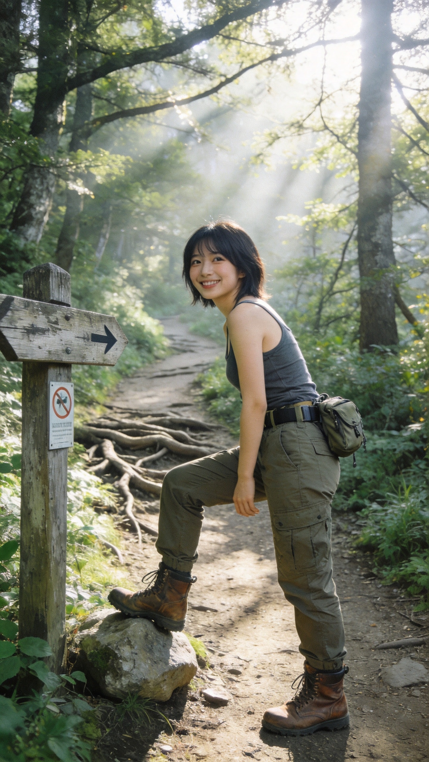 Morning Light on the Trail