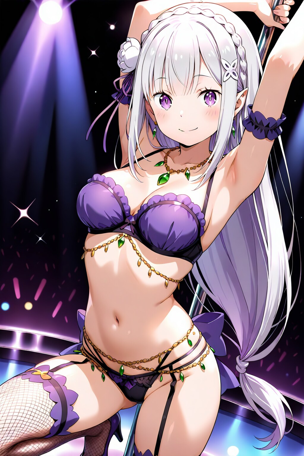 エミリアたんのポールダンス