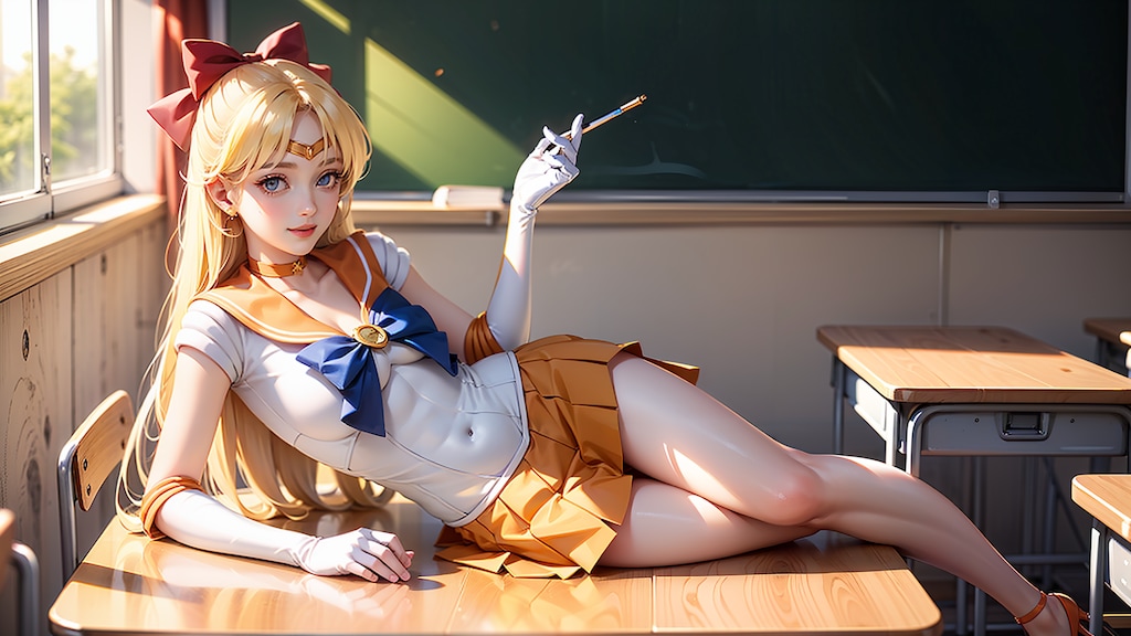 学校でのセーラーヴィーナス