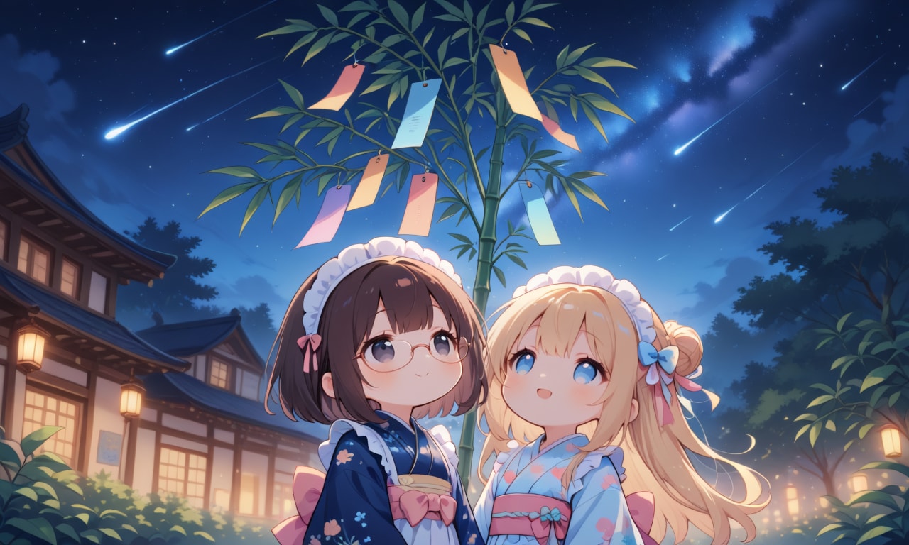 七夕とちびメイドちゃん達