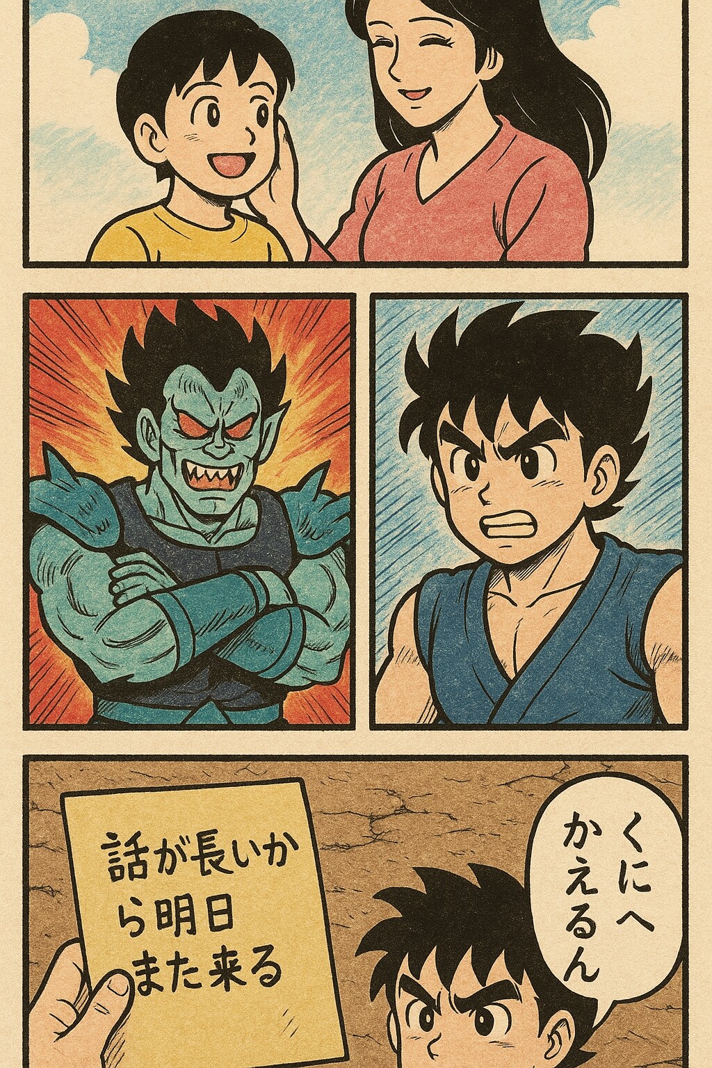 バトル漫画でくにへかえるんだな