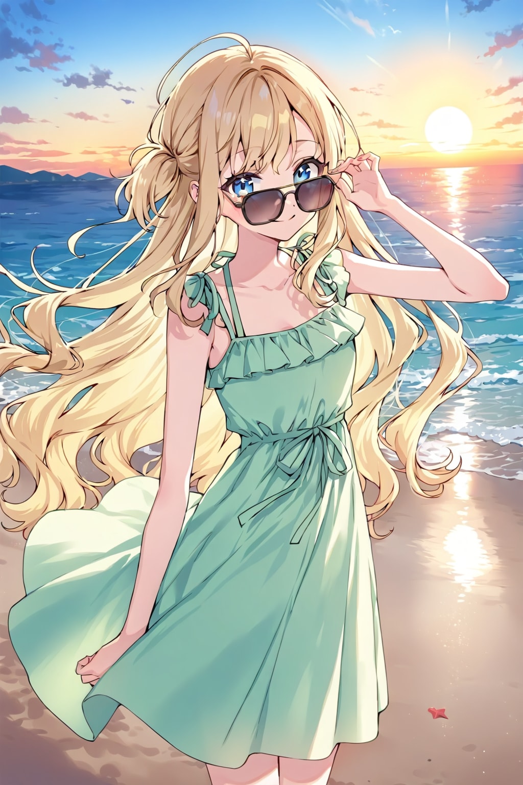 夕日