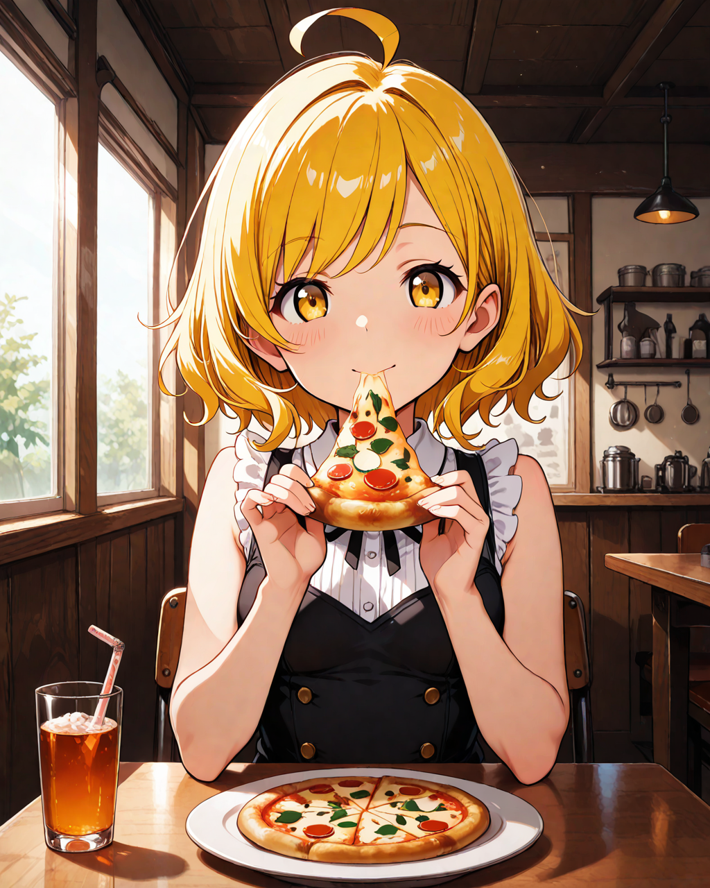 おピッツアするユイちゃん