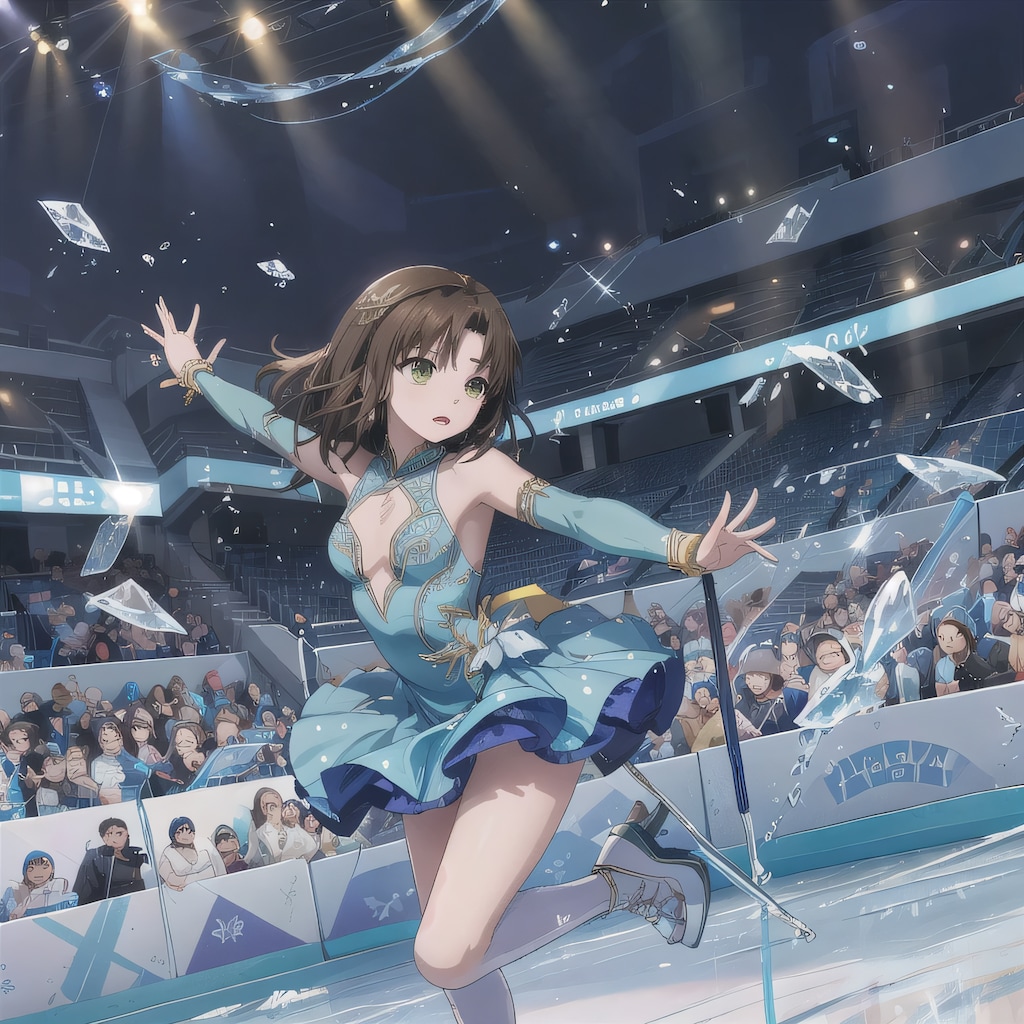 黒髪ボブでフィギュアの少女６