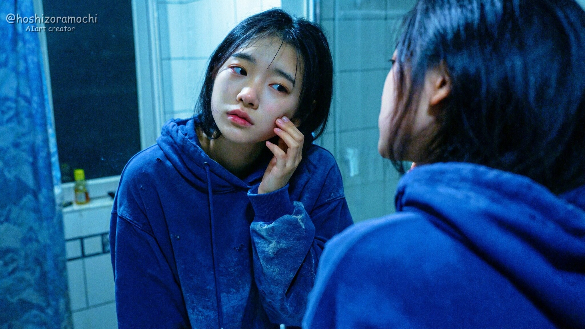 鏡の前、何を考えてるの？😔