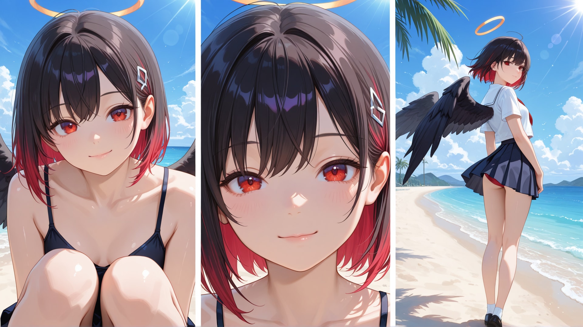 きれかわ堕天使のバカンスお姉さん