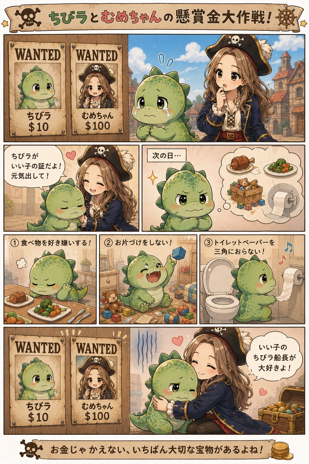 ちびラとむめちゃんの懸賞金大作戦