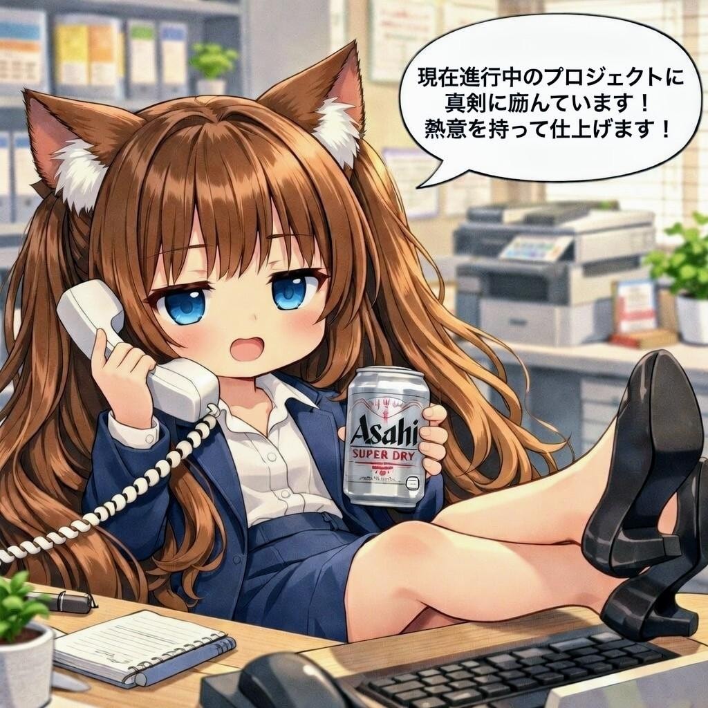 深くお詫びを電話でしている小さな女の子