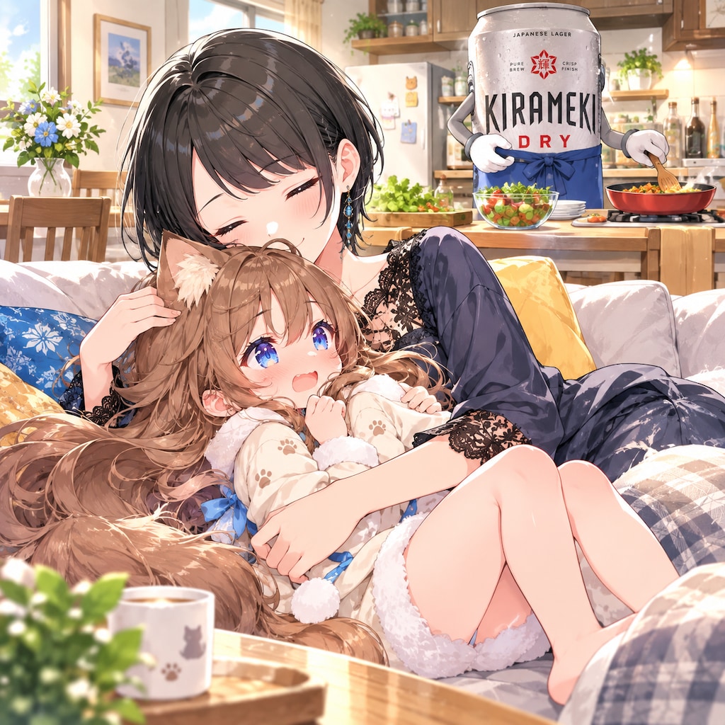 藍音ちゃんにギュッてされる小さな女の子