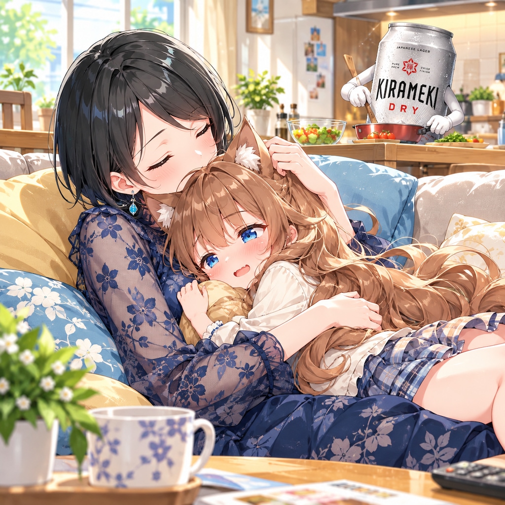 藍音ちゃんにギュッてされる小さな女の子