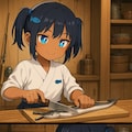 鰻を捌いて焼く職人こなつちゃん 2枚目