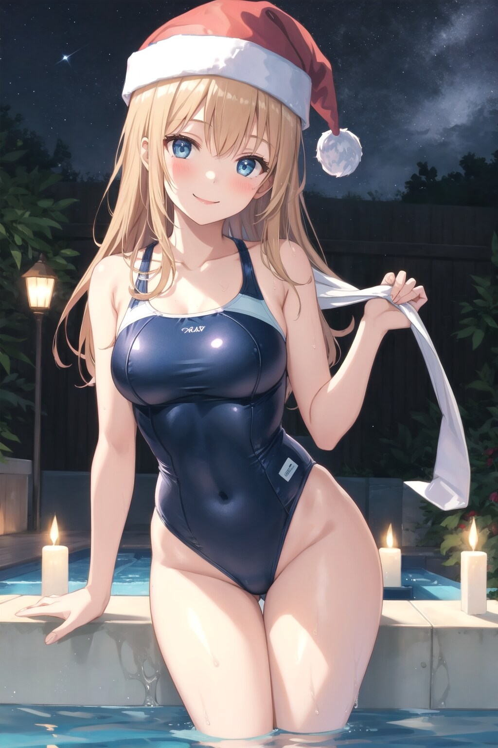 水着でクリスマス