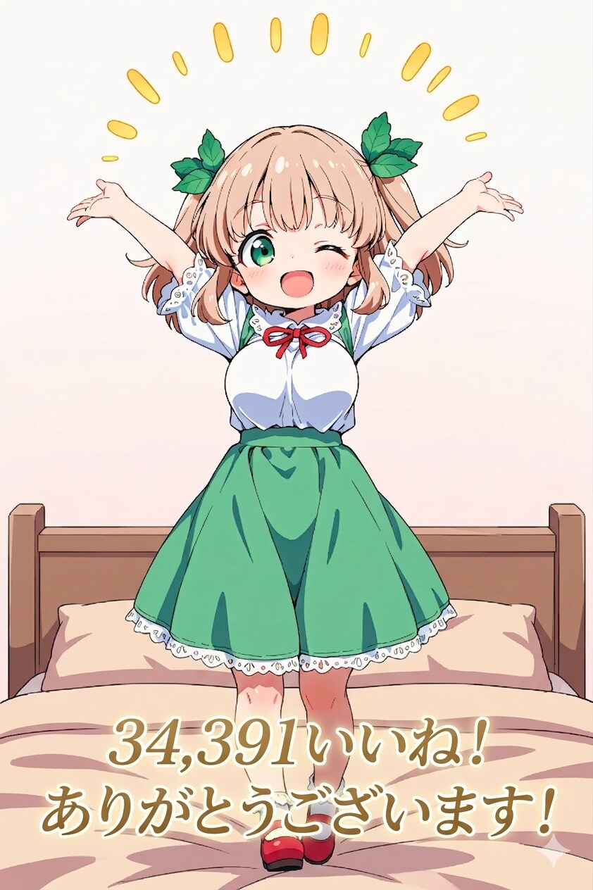 【テストです！】34,391いいね！ありがとうございます！