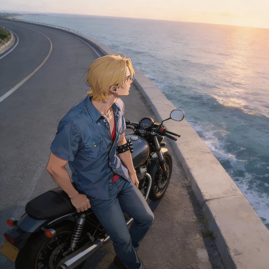 海を眺めるラオン