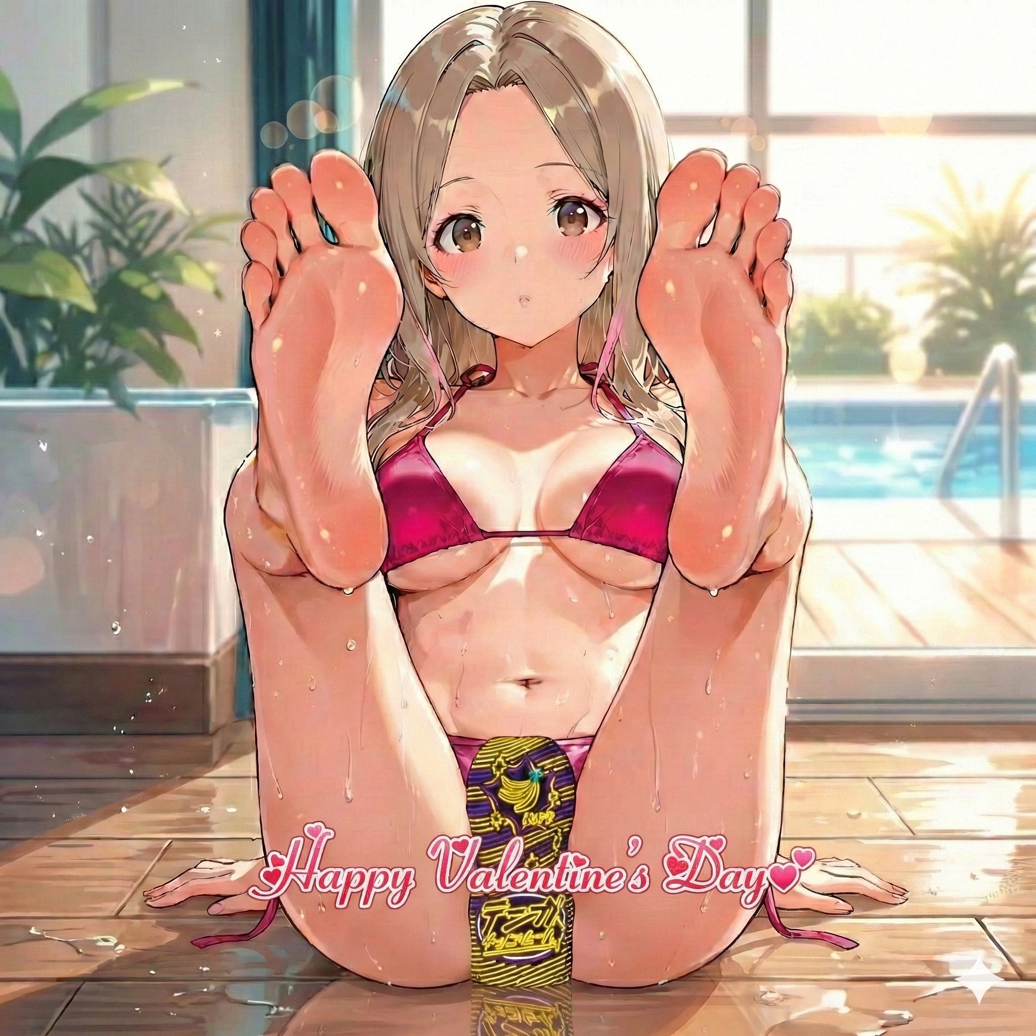 足の裏と全身　ギャル子