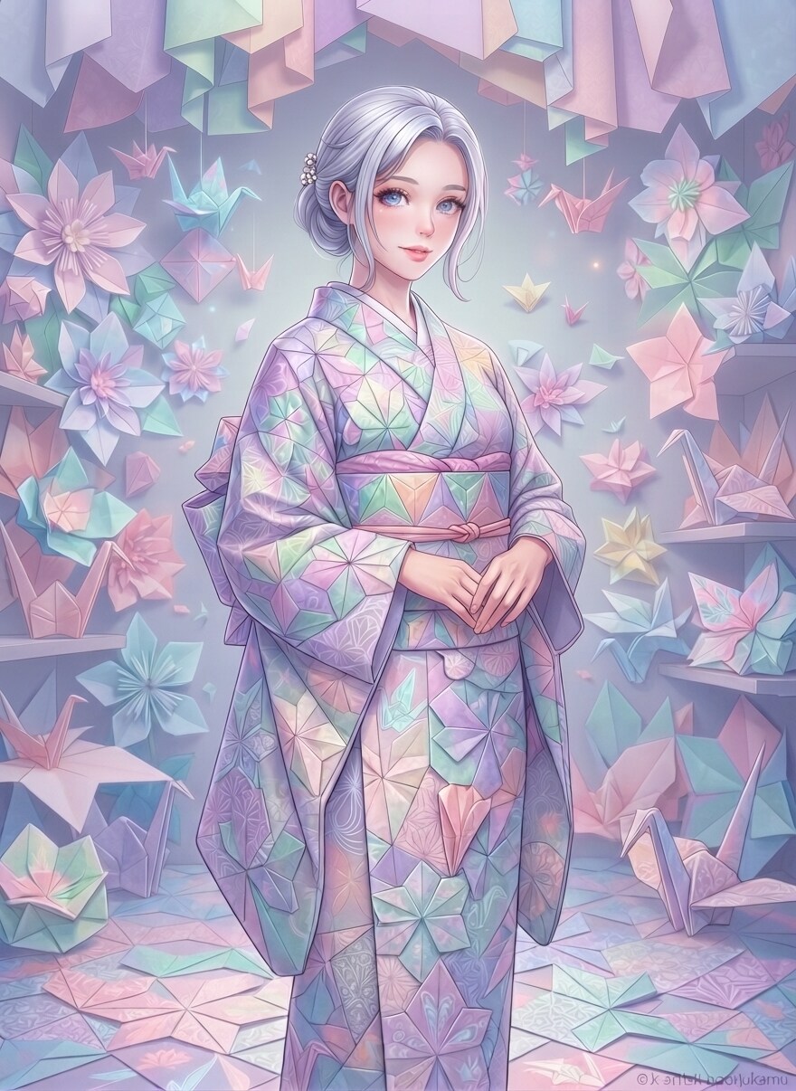折り紙の着物 | の人気AIイラスト・グラビア