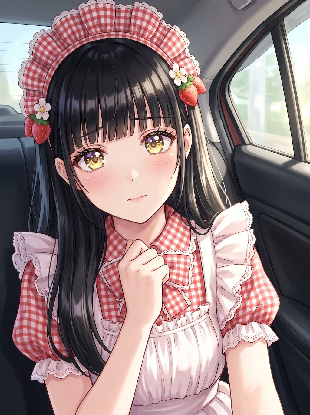 緋苺綺羅の侍女帽