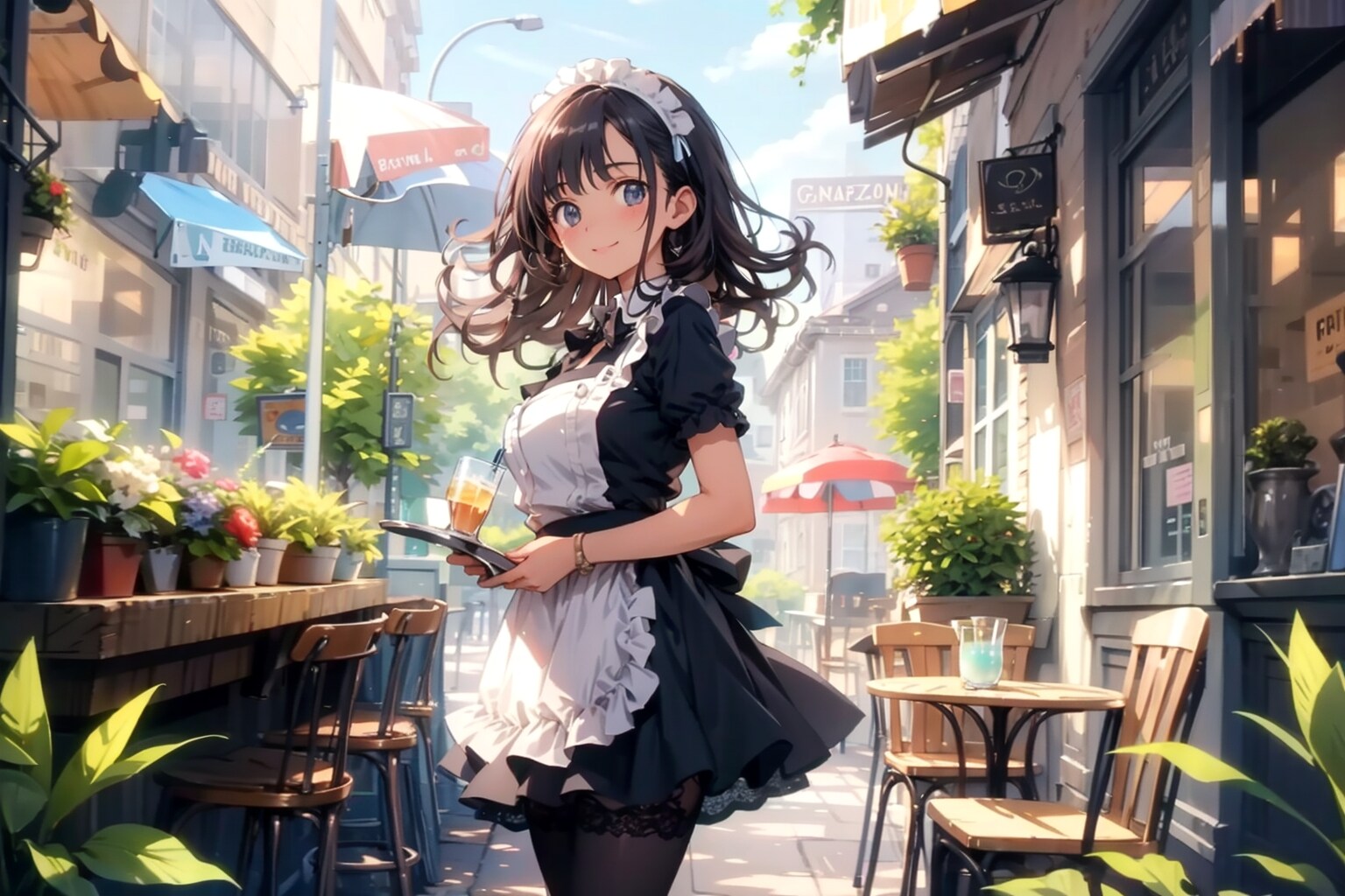 朝の匂いが心地いいでしょ | の人気AIイラスト・グラビア