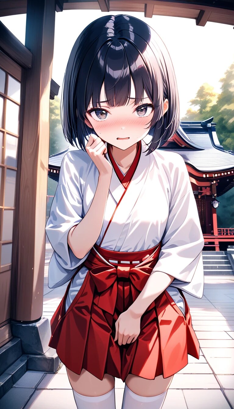 神社でバイト『へ、変じゃないかな……？』モトコ（後輩ちゃん）