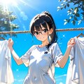 梅雨の晴れ間に洗濯 5枚目