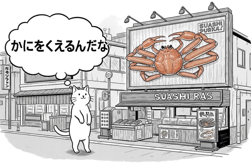 ただのねこはかにをくえるのか