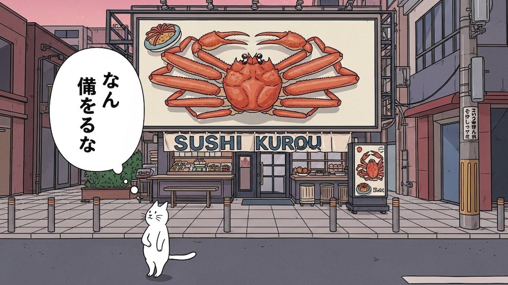 ただのねこはかにをくえるのか