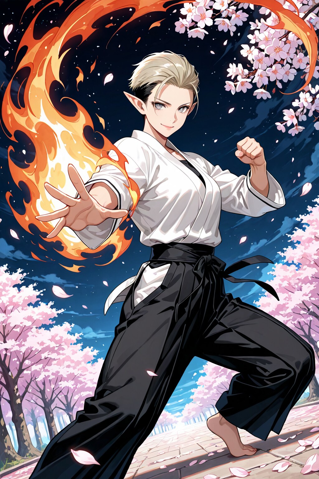 格闘エルフさん　その５ | の人気AIイラスト・グラビア