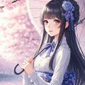 少女と桜 3 7枚目