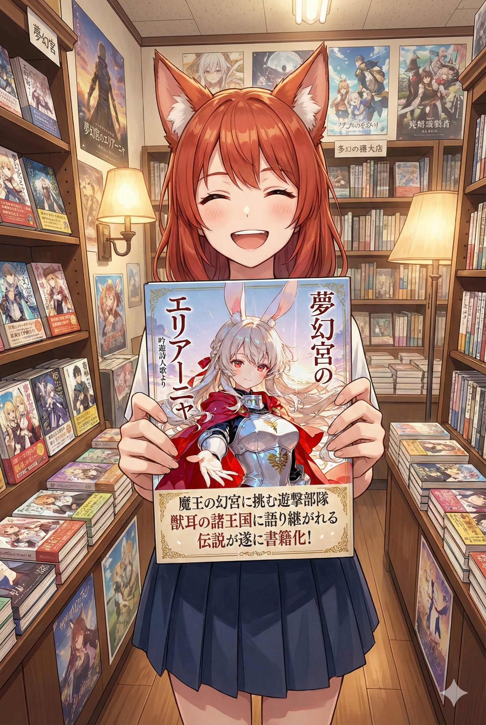 【夢エリ】妄想書籍化『夢幻宮のエリアーニャ』『夢炎剣のエリアーニャ』 | の人気AIイラスト・グラビア