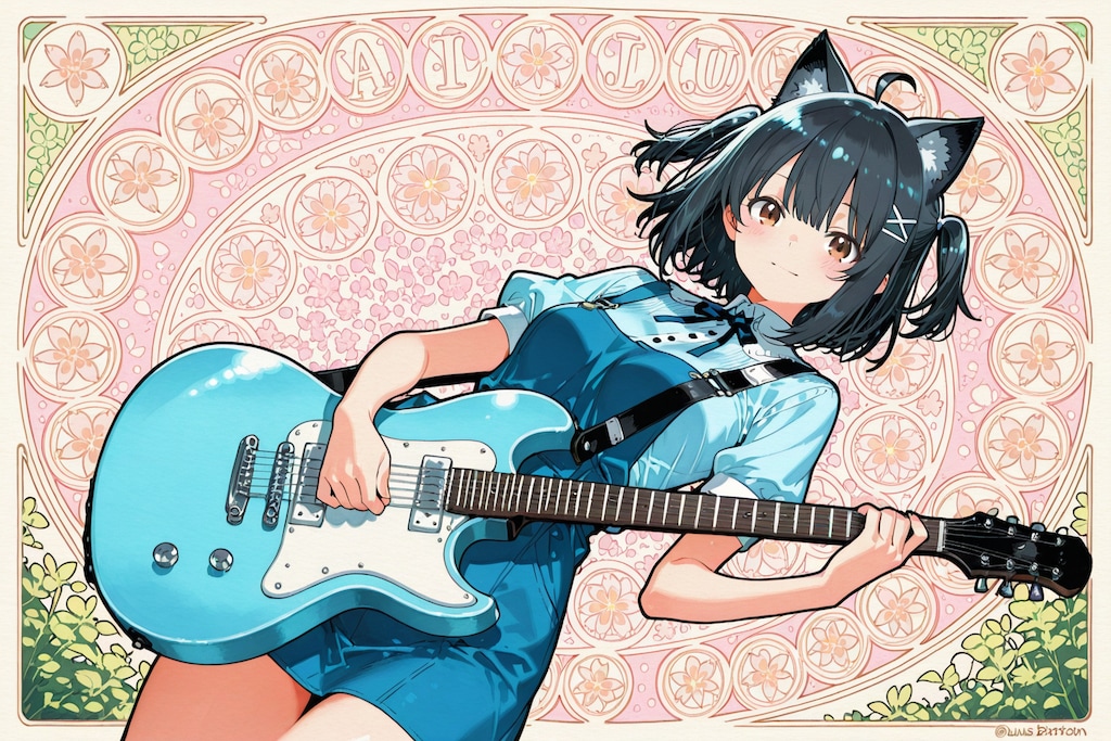 猫耳少女ギター