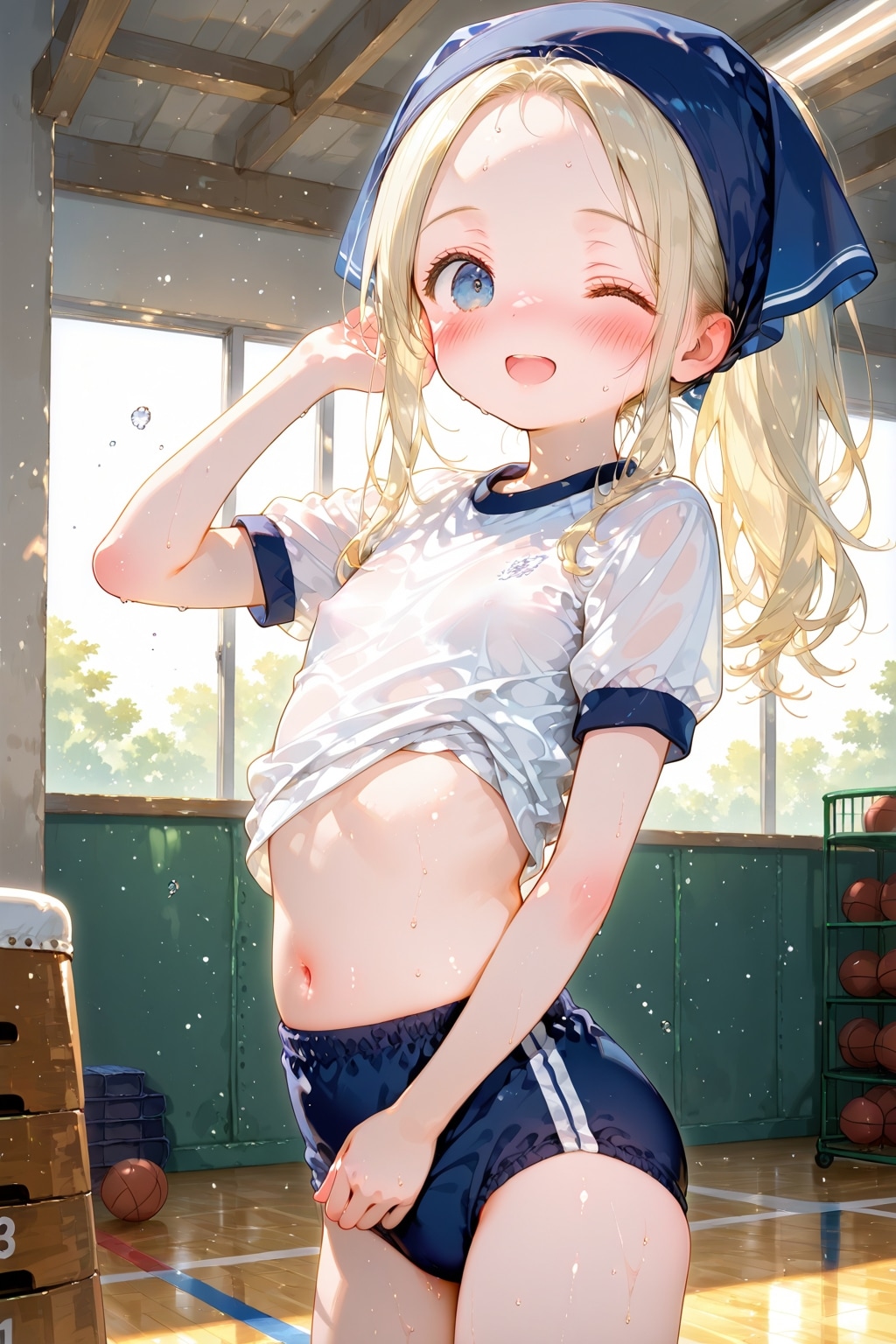 体育倉庫で二人(2)