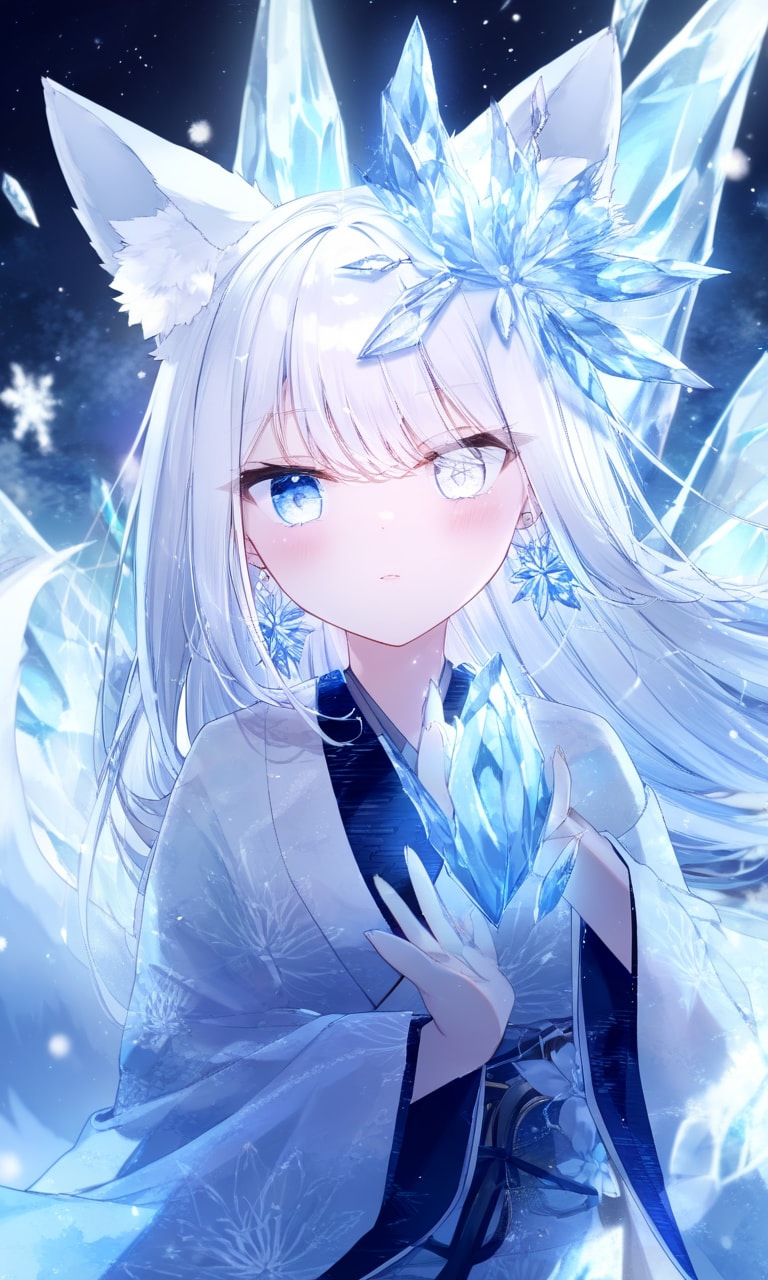 氷狐３ | の人気AIイラスト・グラビア