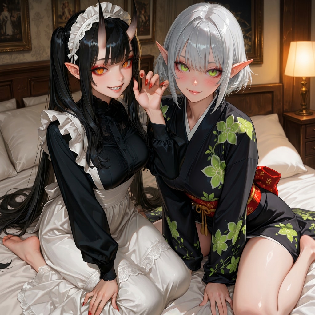 うちの子同士で衣装交換