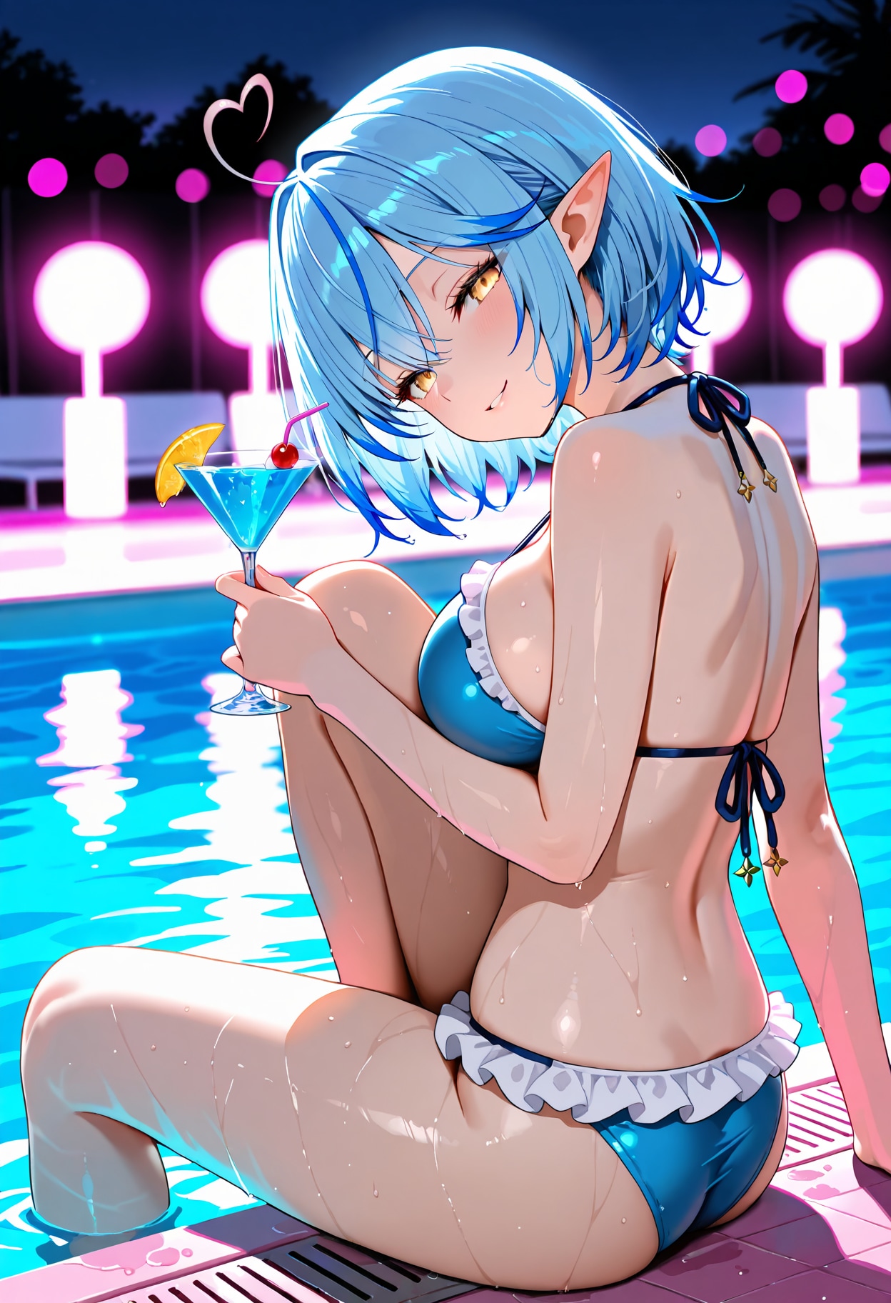 ナイトプールデート