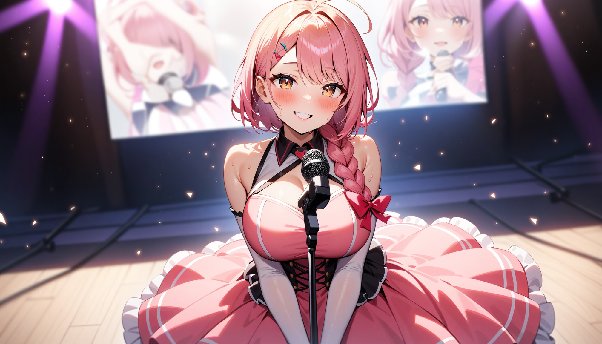 アイドルI花 | の人気AIイラスト・グラビア