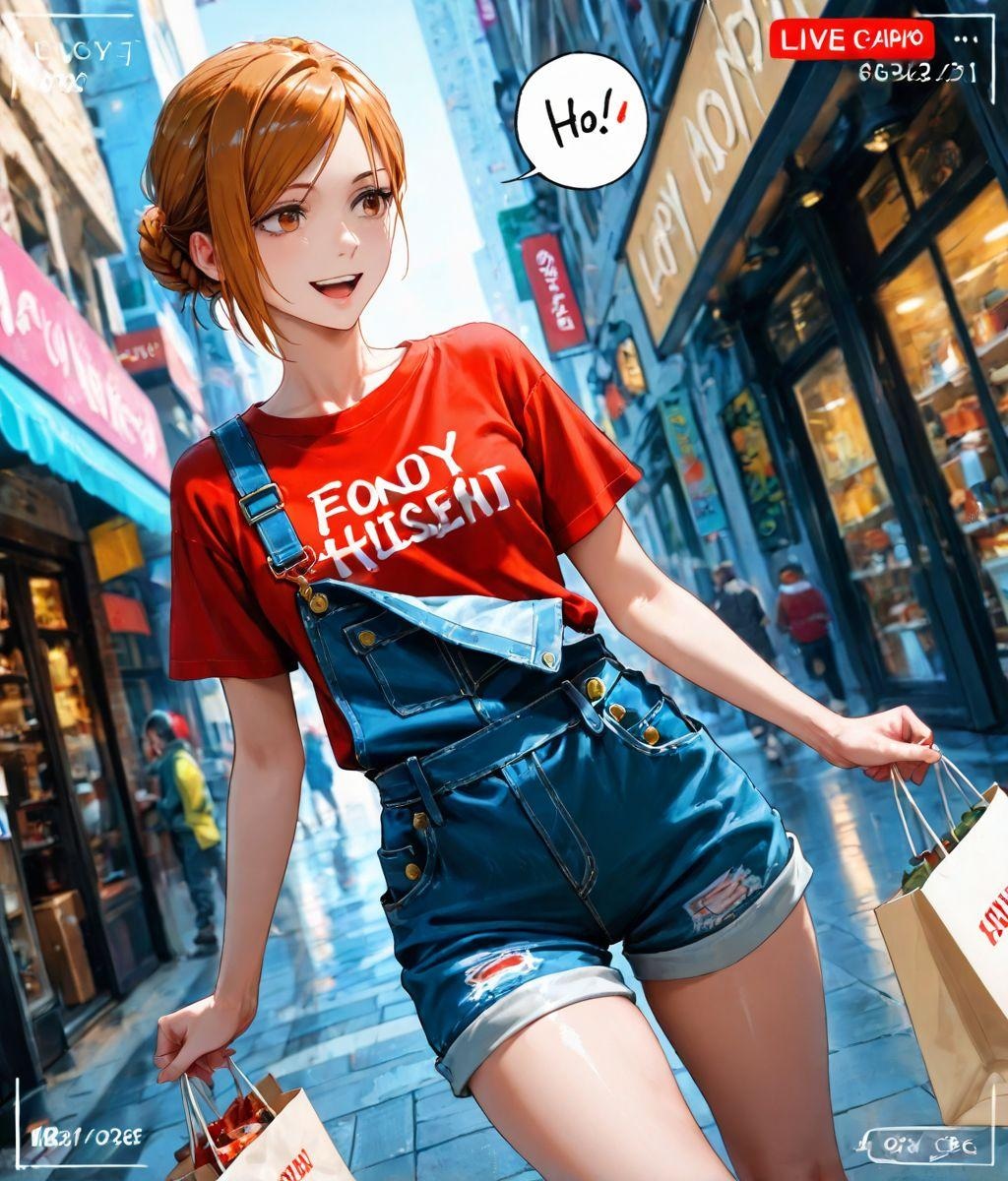 エンディングでショッピングを楽しむ釘崎野薔薇 001