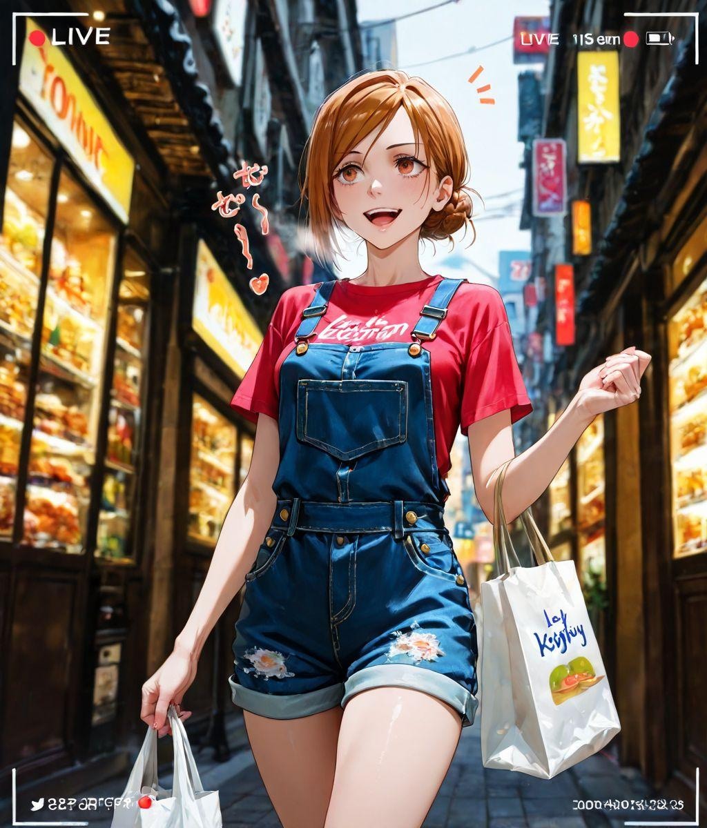 エンディングでショッピングを楽しむ釘崎野薔薇 001