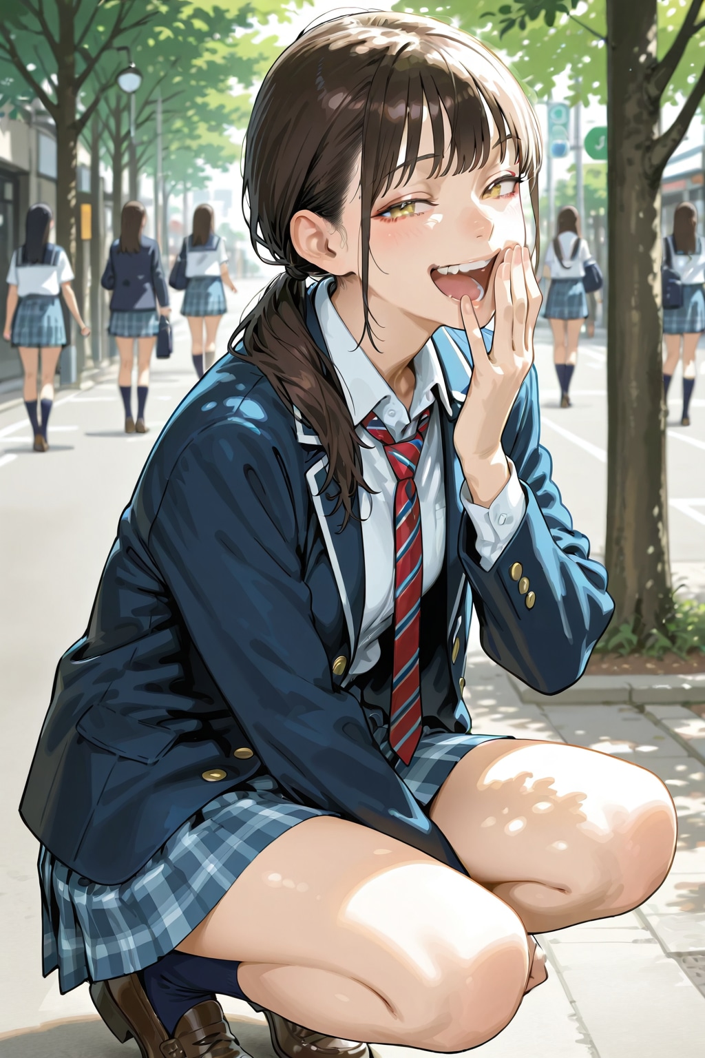 いたずら好きブレザーＪＫ | の人気AIイラスト・グラビア