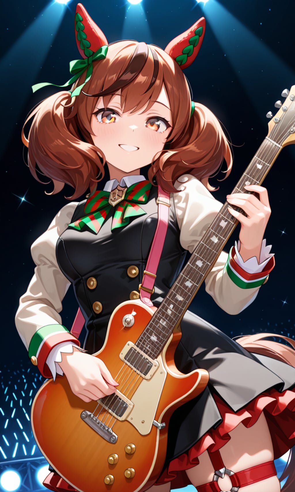 ライブでギターを奏でるネイチャさん