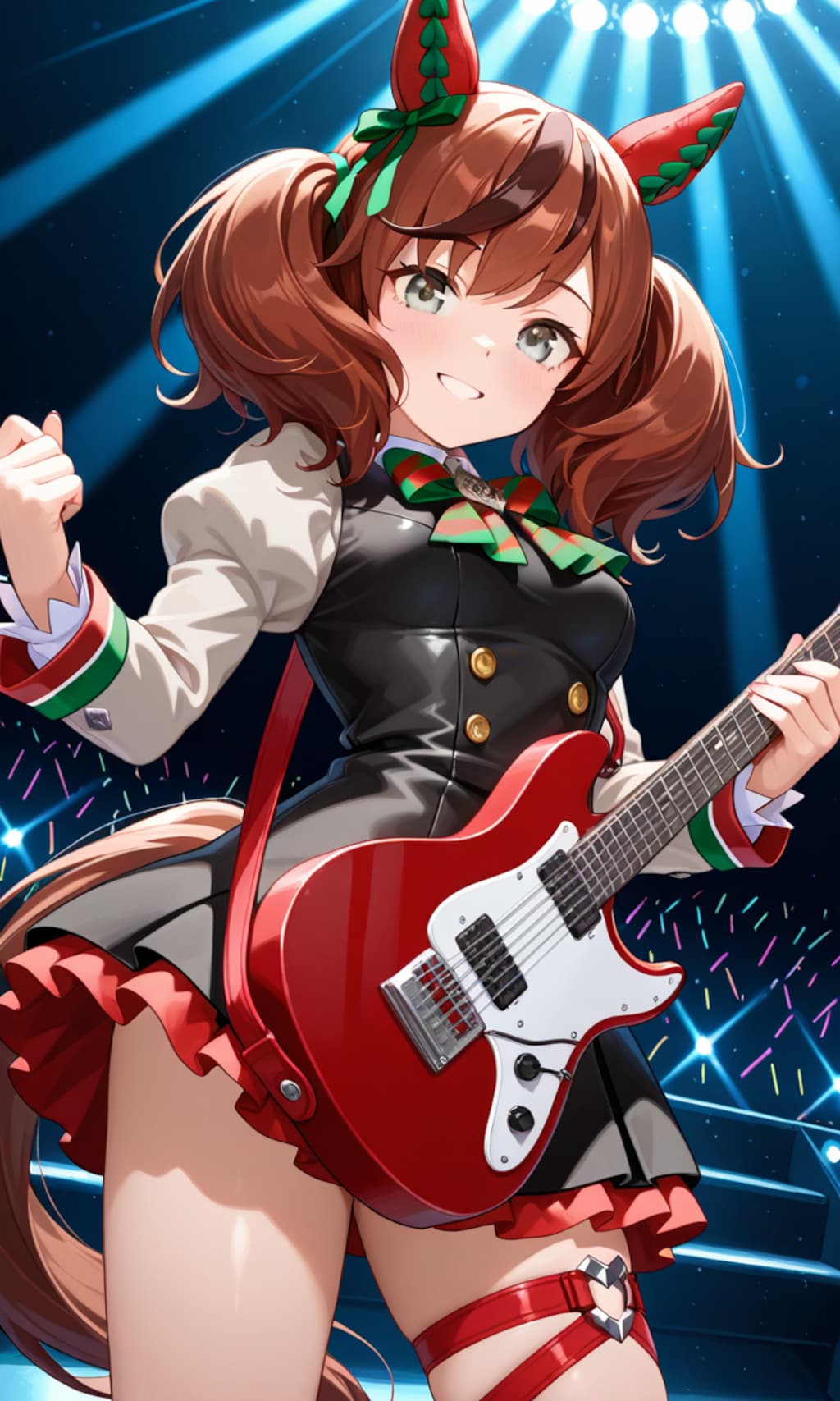 ライブでギターを奏でるネイチャさん