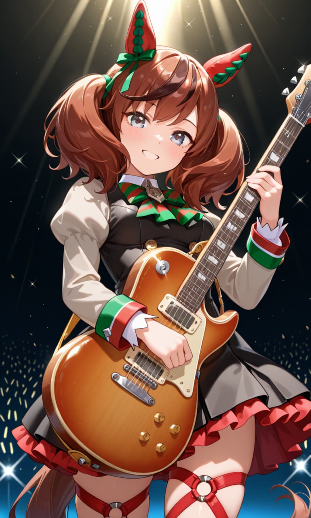 ライブでギターを奏でるネイチャさん