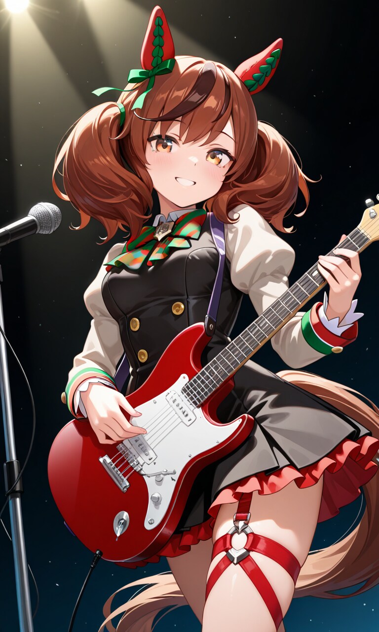 ライブでギターを奏でるネイチャさん | の人気AIイラスト・グラビア