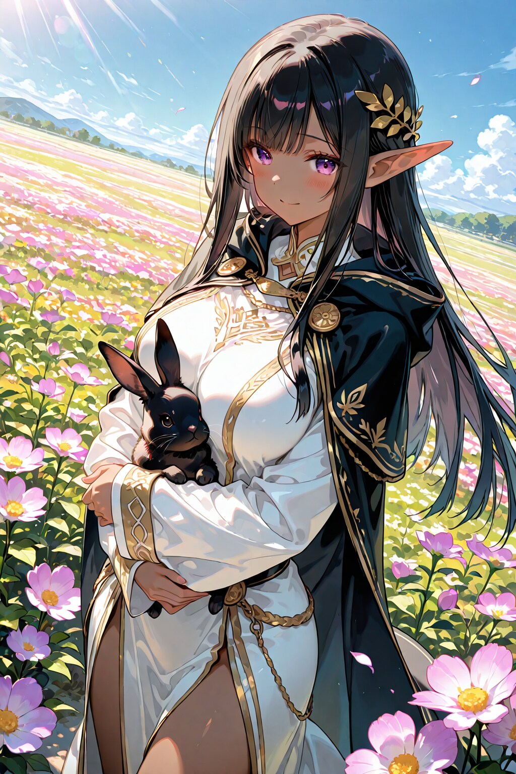 黒うさぎさんとダークエルフの銀姫様