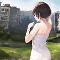 終末世界をタオル一丁でうろうろするお姉さん 5枚目