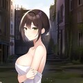 終末世界をタオル一丁でうろうろするお姉さん 11枚目
