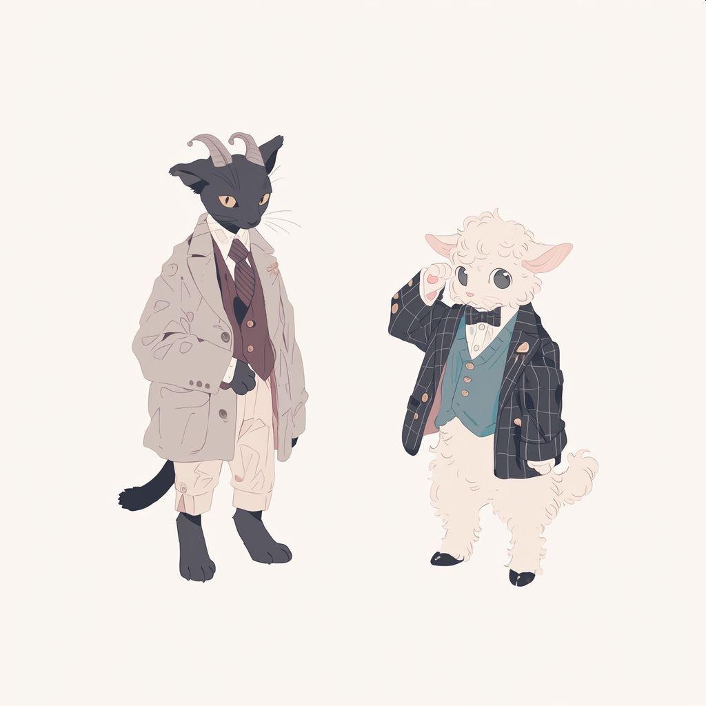 旅の途中のおしゃれアニマル