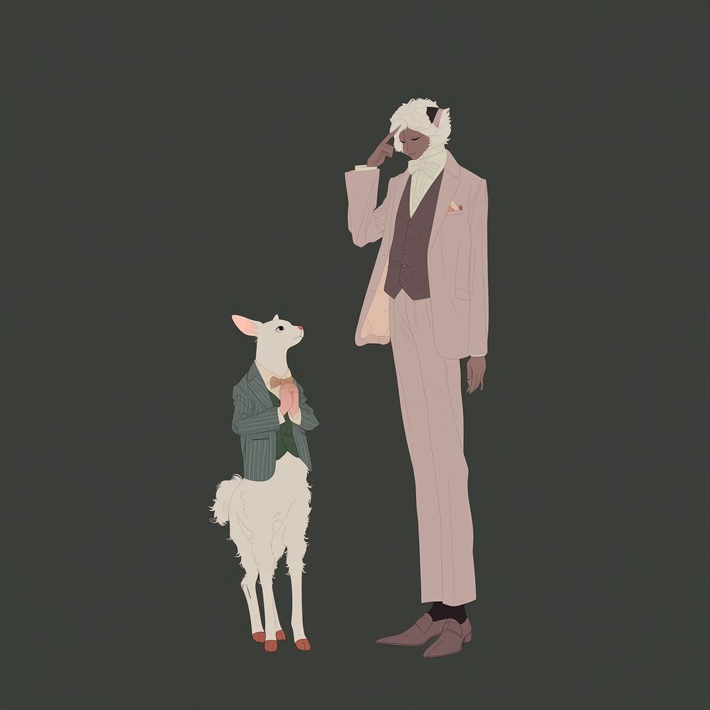 旅の途中のおしゃれアニマル