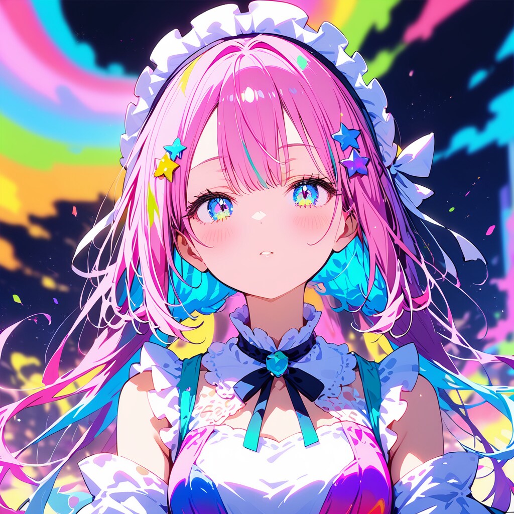 カラフルな少女