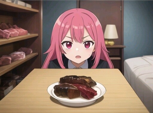 肉の小屋で