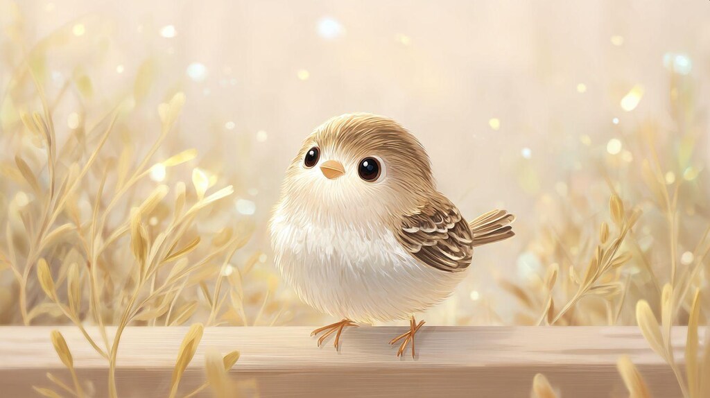 ちょこんとスズメ